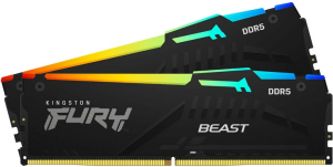 64GB DDR5 6400MHz Kingston FURY Beast EXPO RGB Kit of 2*32GB