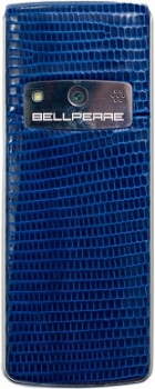 Bellperre Ultra Slim Шлифованная сталь, кожа - синяя игуана