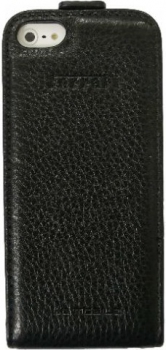 Чехол для iPhone 5 Ferrari Grain Leather Flip Black (FEFFFLP5BL)