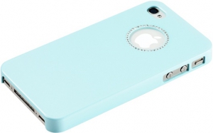 Чехол RGBmix для iPhone 4/4S Diamond Crystal Blue