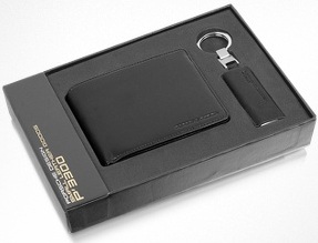 Набор Porsche Design бумажник и брелок для ключей