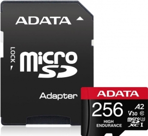 Adata Endurance 256GB MicroSD Card + SD Adapter