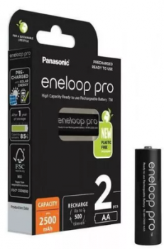 Panasonic Eneloop Pro 2500mAh AA BK-3HCDE/2CP