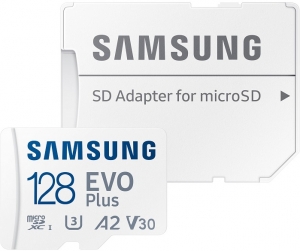 Samsung EVO Plus 128GB MicroSD Card + SD Adapter