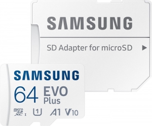 Samsung EVO Plus 64GB MicroSD Card + SD Adapter