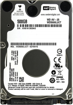 Western Digital AV-25 WD5000LUCT 500Gb